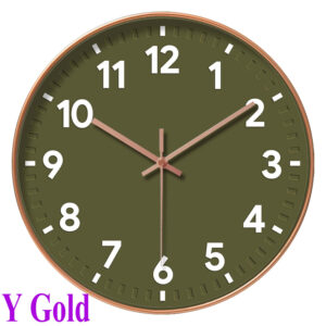 Wall Clock - White Gold