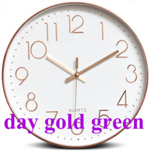 Wall Clock - Gold Green