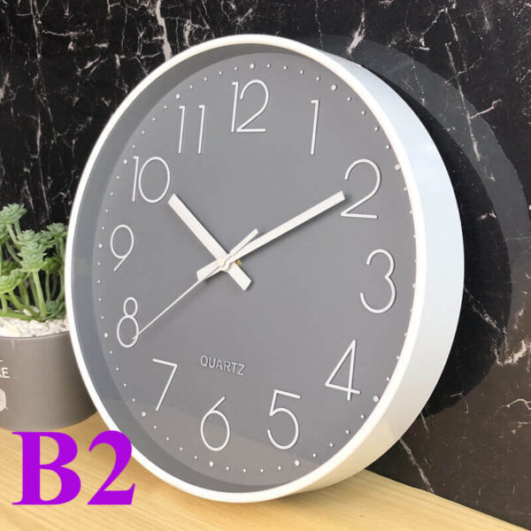 Wall Clock - black and blue