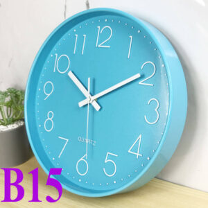 Wall Clock - Blue and Black