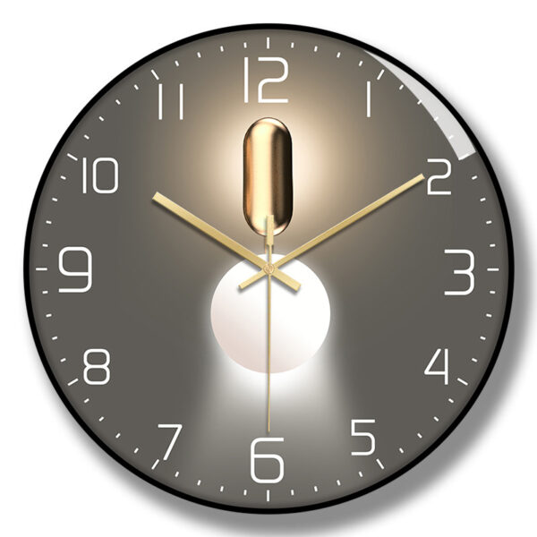 Wall Clock - Silver White