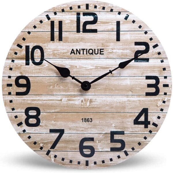 Wall Clock - White Gold