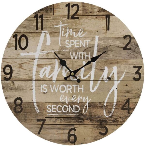 Wall Clock - Gold and Green