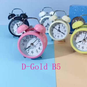 Table Clock - Gold Black