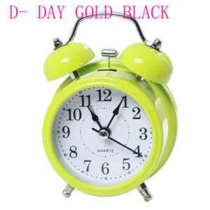 Table Clock – Gold Black