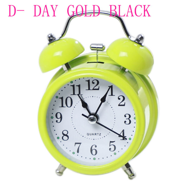 Table Clock – Gold Black