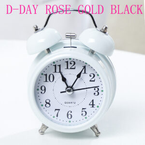 Table Clock – DAY ROSE GOLD BLACK