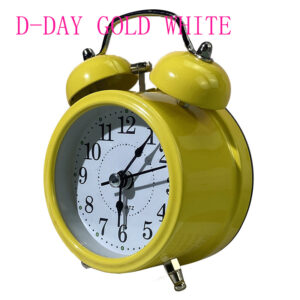 Table Clock – Gold White